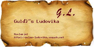 Gulás Ludovika névjegykártya